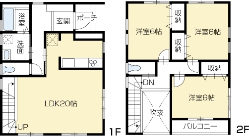 南国市篠原1号地プラン例